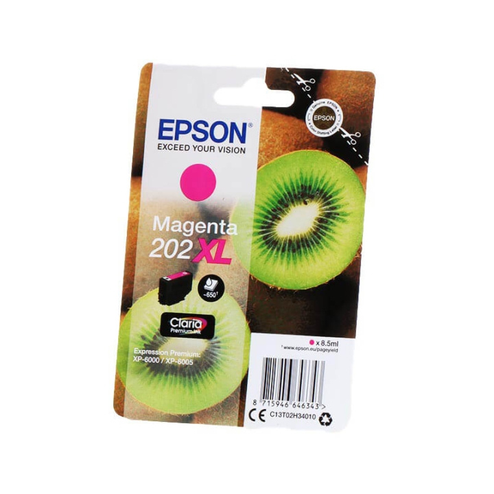 EPSON Blekk C13T02H34010 202XL Magenta Kiwi i gruppen Datautstyr / Skrivere og tilbehør / Blekk og toner / Blekkpatroner / Epson hos TP E-commerce Nordic AB (C26680)