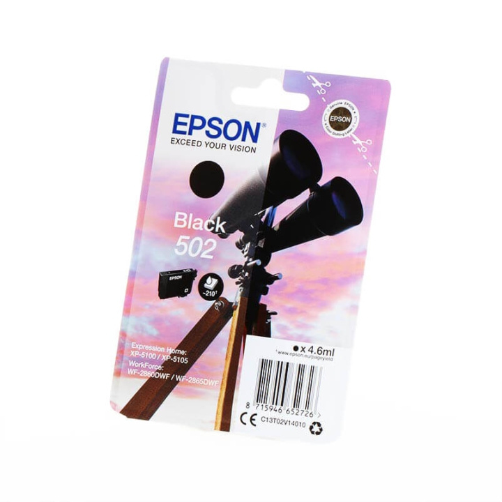 EPSON Blekk C13T02V14010 502 Svart Binoculars i gruppen Datautstyr / Skrivere og tilbehør / Blekk og toner / Blekkpatroner / Epson hos TP E-commerce Nordic AB (C26683)