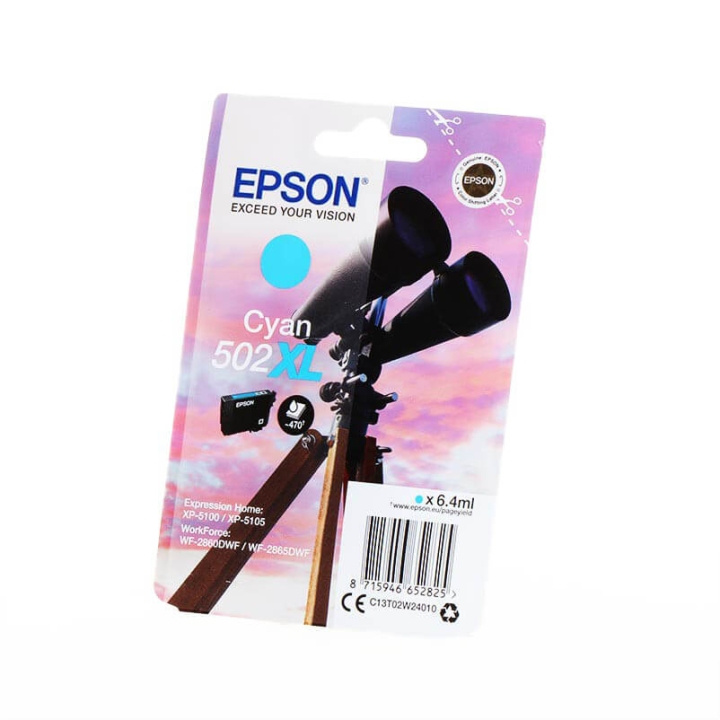 EPSON Blekk C13T02W24010 502XL Cyan Binoculars i gruppen Datautstyr / Skrivere og tilbehør / Blekk og toner / Blekkpatroner / Epson hos TP E-commerce Nordic AB (C26686)
