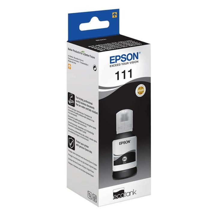 EPSON Blekk C13T03M140 111 Svart Ecotank i gruppen Datautstyr / Skrivere og tilbehør / Blekk og toner / Blekkpatroner / Epson hos TP E-commerce Nordic AB (C26695)