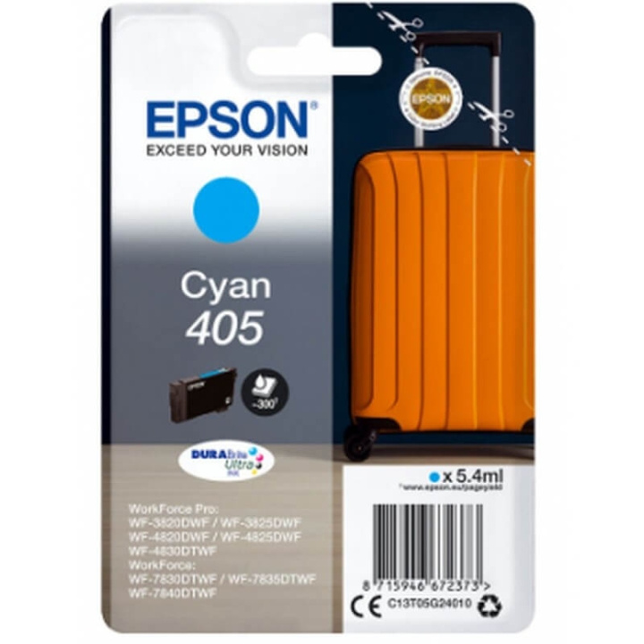 EPSON Blekk C13T05G24010 405 Cyan Suitcase i gruppen Datautstyr / Skrivere og tilbehør / Blekk og toner / Blekkpatroner / Epson hos TP E-commerce Nordic AB (C26710)
