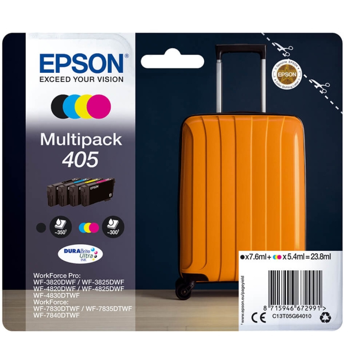 EPSON Blekk C13T05G64010 405 Multipack Suitcase i gruppen Datautstyr / Skrivere og tilbehør / Blekk og toner / Blekkpatroner / Epson hos TP E-commerce Nordic AB (C26713)