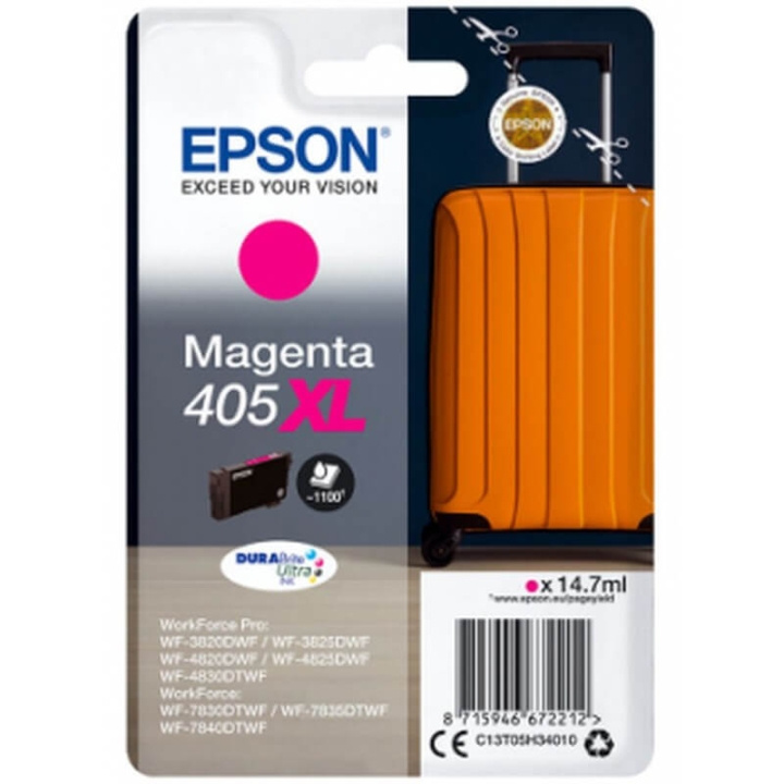 EPSON Blekk C13T05H34010 405XL Magenta Suitcase i gruppen Datautstyr / Skrivere og tilbehør / Blekk og toner / Blekkpatroner / Epson hos TP E-commerce Nordic AB (C26716)