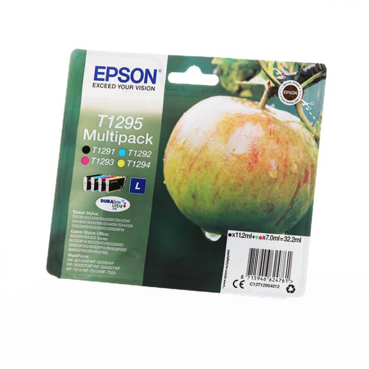 Epson Bläck C13T12954012 T1295 Multipack, Äpple i gruppen Datautstyr / Skrivere og tilbehør / Blekk og toner / Blekkpatroner / Epson hos TP E-commerce Nordic AB (C26757)