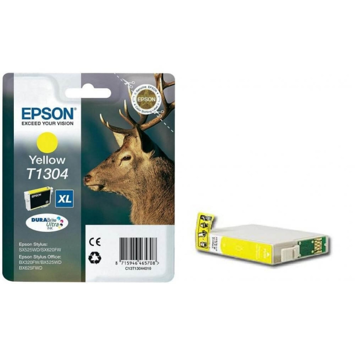 EPSON Blekk C13T13044012 T1304 Gul Stag i gruppen Datautstyr / Skrivere og tilbehør / Blekk og toner / Blekkpatroner / Epson hos TP E-commerce Nordic AB (C26761)