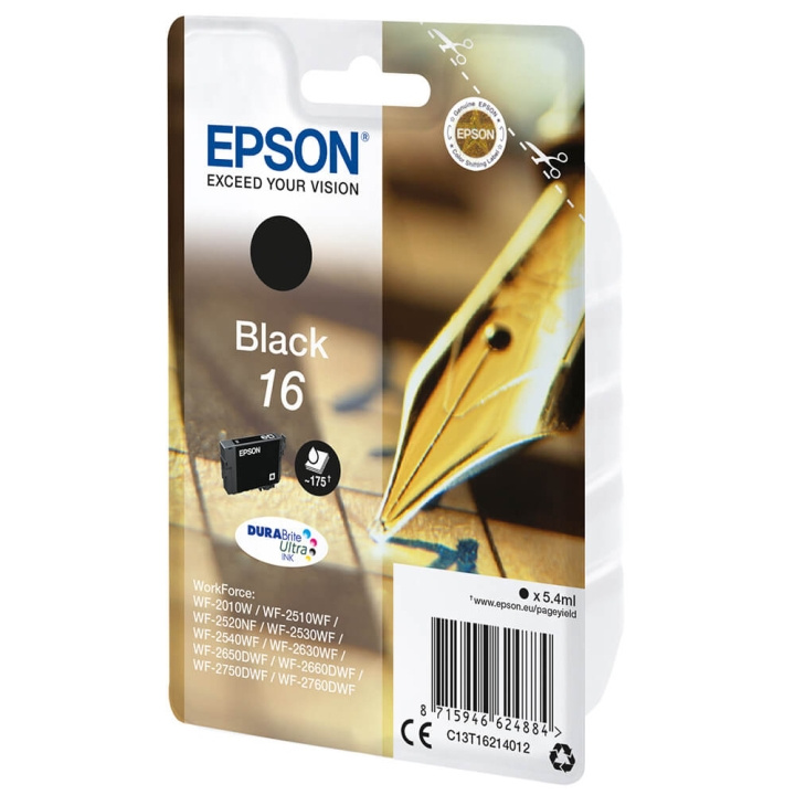 EPSON Blekk C13T16214012 16 Svart Crossword i gruppen Datautstyr / Skrivere og tilbehør / Blekk og toner / Blekkpatroner / Epson hos TP E-commerce Nordic AB (C26763)