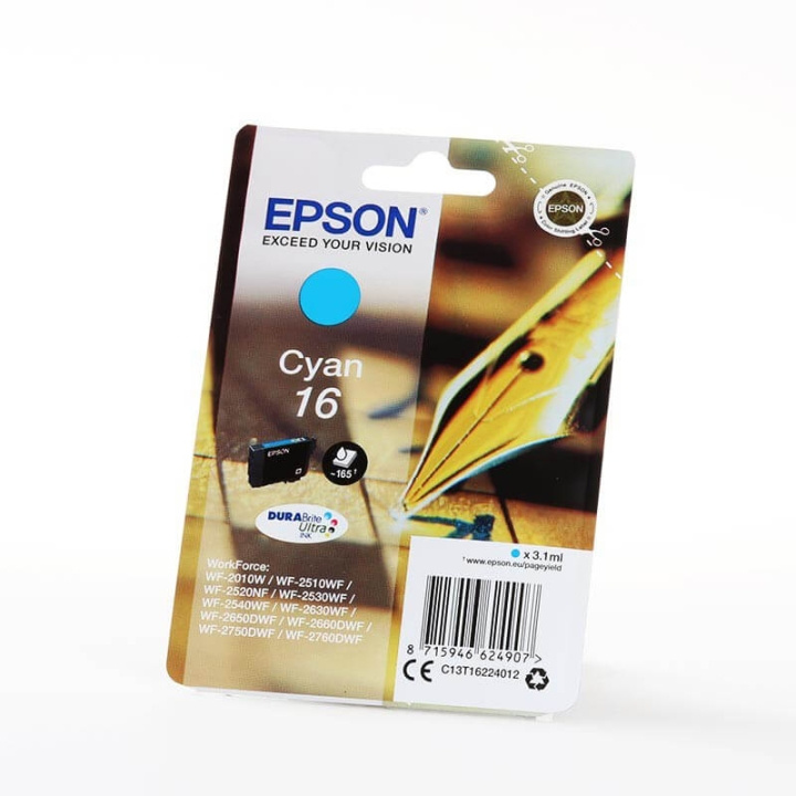 EPSON Blekk C13T16224012 16 Cyan Crossword i gruppen Datautstyr / Skrivere og tilbehør / Blekk og toner / Blekkpatroner / Epson hos TP E-commerce Nordic AB (C26764)