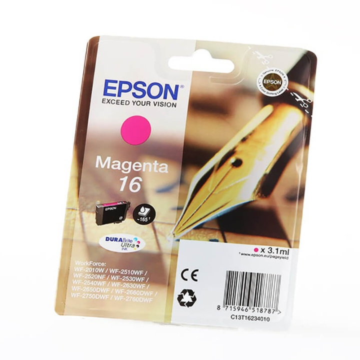 EPSON Blekk C13T16234012 16 Magenta Crossword i gruppen Datautstyr / Skrivere og tilbehør / Blekk og toner / Blekkpatroner / Epson hos TP E-commerce Nordic AB (C26765)