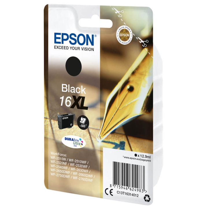 EPSON Blekk C13T16314012 16XL Svart Crossword i gruppen Datautstyr / Skrivere og tilbehør / Blekk og toner / Blekkpatroner / Epson hos TP E-commerce Nordic AB (C26768)