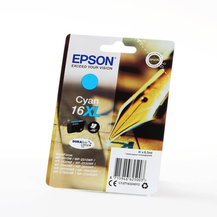 EPSON Blekk C13T16324012 16XL Cyan Crossword i gruppen Datautstyr / Skrivere og tilbehør / Blekk og toner / Blekkpatroner / Epson hos TP E-commerce Nordic AB (C26769)