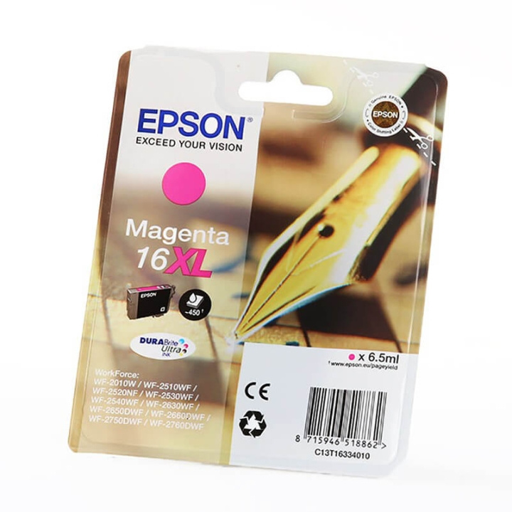 EPSON Blekk C13T16334012 16XL Magenta Crossword i gruppen Datautstyr / Skrivere og tilbehør / Blekk og toner / Blekkpatroner / Epson hos TP E-commerce Nordic AB (C26770)