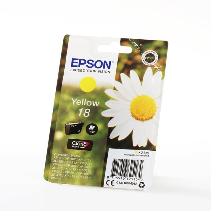 EPSON Blekk C13T18044012 18 Gul Daisy i gruppen Datautstyr / Skrivere og tilbehør / Blekk og toner / Blekkpatroner / Epson hos TP E-commerce Nordic AB (C26776)