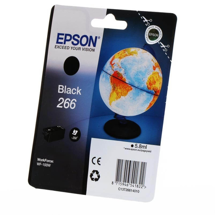 EPSON Blekk C13T26614010 266 Svart Globe i gruppen Datautstyr / Skrivere og tilbehør / Blekk og toner / Blekkpatroner / Epson hos TP E-commerce Nordic AB (C26794)