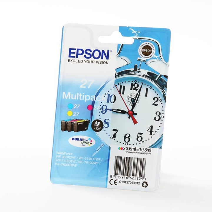 EPSON Blekk C13T27054012 27 Multipack Alarm Clock i gruppen Datautstyr / Skrivere og tilbehør / Blekk og toner / Blekkpatroner / Epson hos TP E-commerce Nordic AB (C26800)