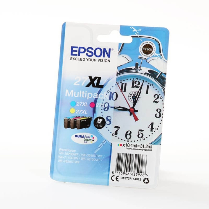EPSON Blekk C13T27154012 27XL Multipack Alarm Clock i gruppen Datautstyr / Skrivere og tilbehør / Blekk og toner / Blekkpatroner / Epson hos TP E-commerce Nordic AB (C26805)