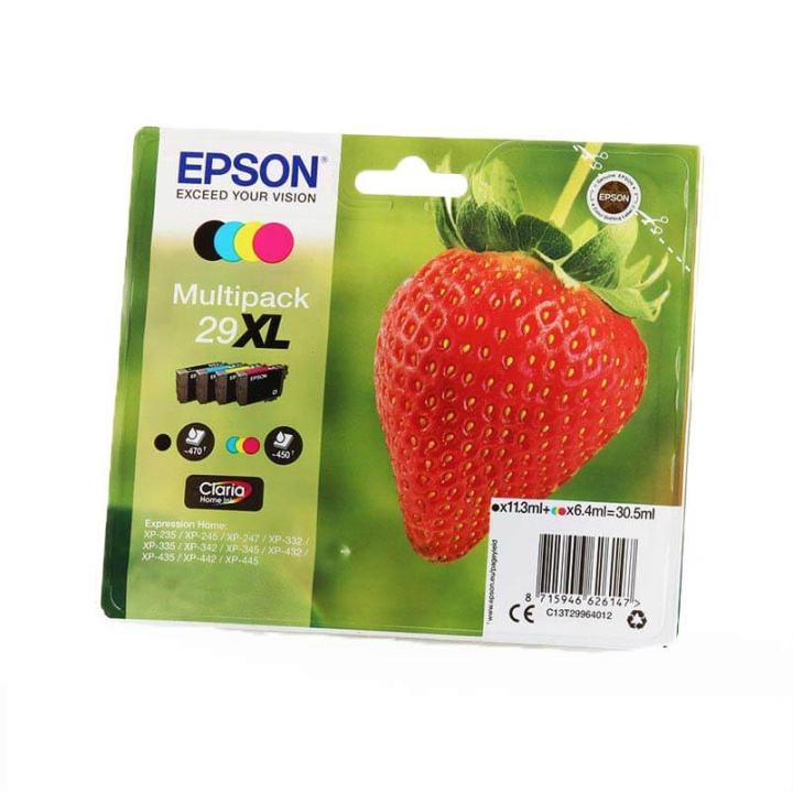 EPSON Blekk C13T29964012 29XL Multipack Strawberry i gruppen Datautstyr / Skrivere og tilbehør / Blekk og toner / Blekkpatroner / Epson hos TP E-commerce Nordic AB (C26816)