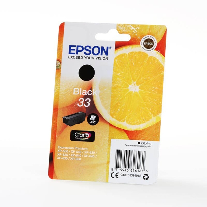 EPSON Blekk C13T33314012 33 Svart Oranges i gruppen Datautstyr / Skrivere og tilbehør / Blekk og toner / Blekkpatroner / Epson hos TP E-commerce Nordic AB (C26817)