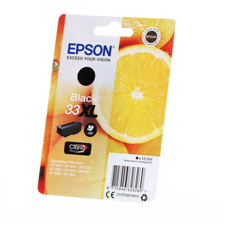 EPSON Blekk C13T33514012 33XL Svart Oranges i gruppen Datautstyr / Skrivere og tilbehør / Blekk og toner / Blekkpatroner / Epson hos TP E-commerce Nordic AB (C26822)