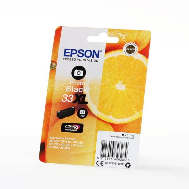 EPSON Blekk C13T33614012 33XL Fotosvart Oranges i gruppen Datautstyr / Skrivere og tilbehør / Blekk og toner / Blekkpatroner / Epson hos TP E-commerce Nordic AB (C26824)