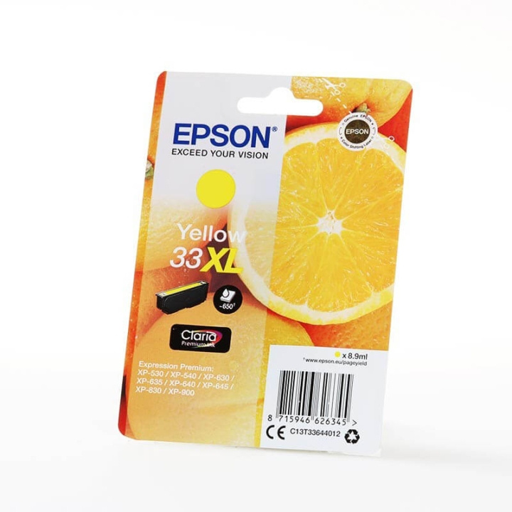 EPSON Blekk C13T33644012 33XL Gul Oranges i gruppen Datautstyr / Skrivere og tilbehør / Blekk og toner / Blekkpatroner / Epson hos TP E-commerce Nordic AB (C26827)