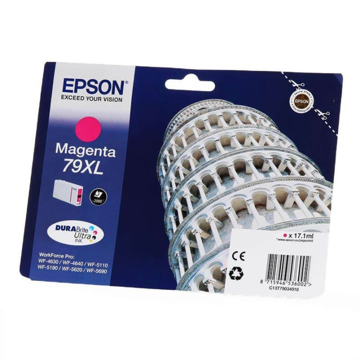 EPSON Blekk C13T79034010 79XL Magenta Tower of Pisa i gruppen Datautstyr / Skrivere og tilbehør / Blekk og toner / Blekkpatroner / Epson hos TP E-commerce Nordic AB (C26871)