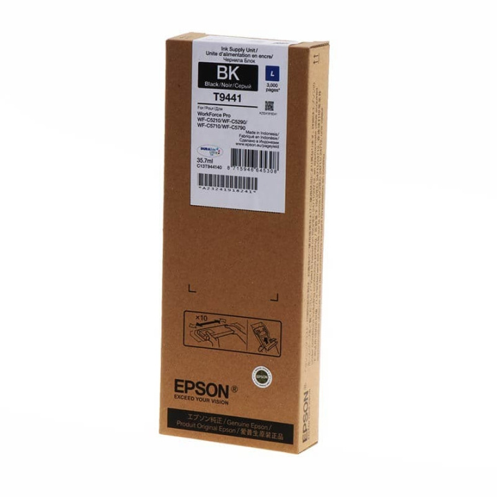 Epson Blekk C13T944140 T9441 Svart i gruppen Datautstyr / Skrivere og tilbehør / Blekk og toner / Blekkpatroner / Epson hos TP E-commerce Nordic AB (C26880)