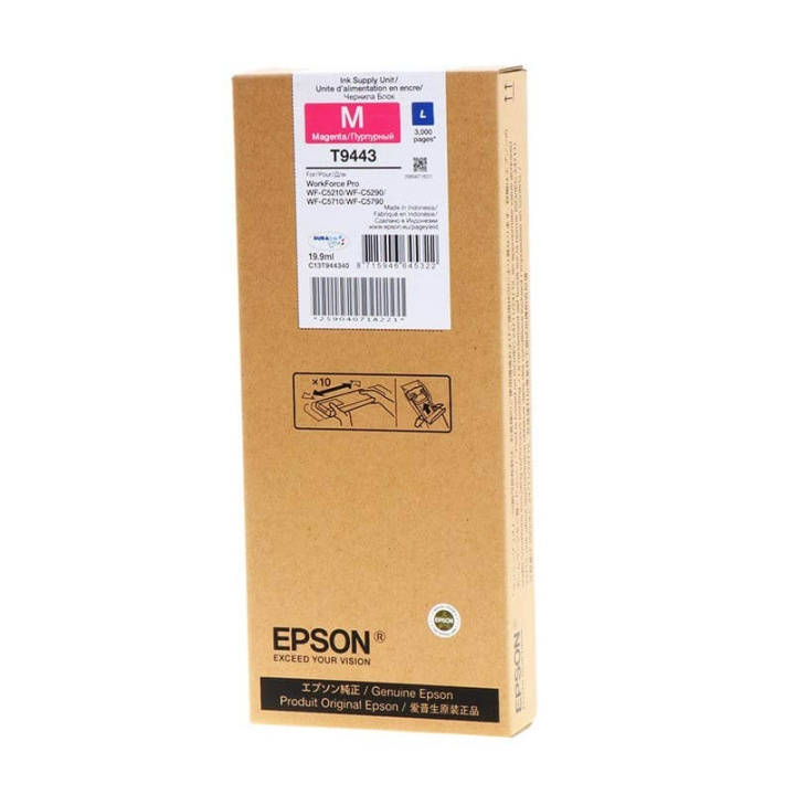 EPSON Blekk C13T944340 T9443 Magenta i gruppen Datautstyr / Skrivere og tilbehør / Blekk og toner / Blekkpatroner / Epson hos TP E-commerce Nordic AB (C26882)