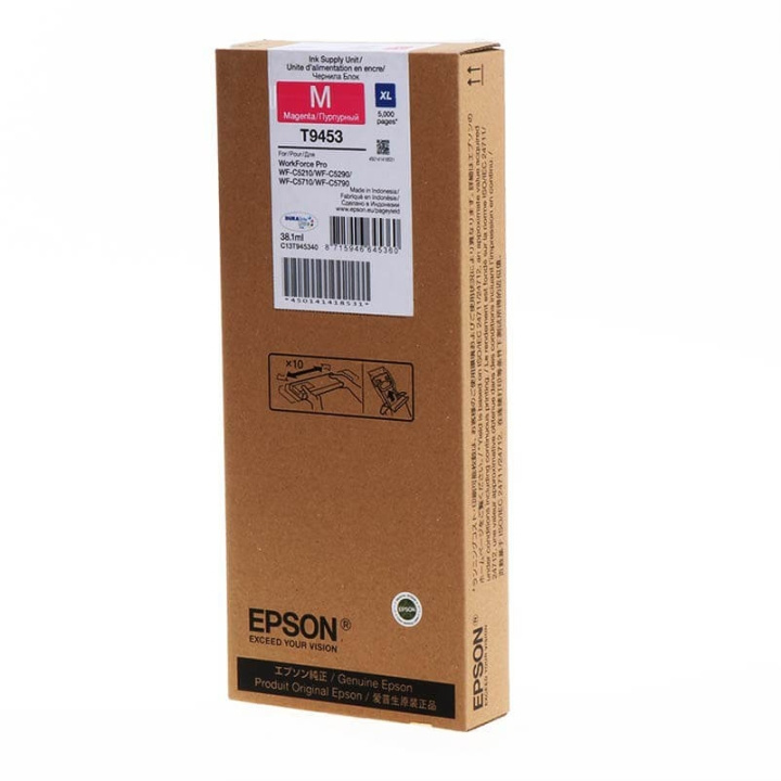 EPSON Blekk C13T945340 T9453 XL Magenta i gruppen Datautstyr / Skrivere og tilbehør / Blekk og toner / Blekkpatroner / Epson hos TP E-commerce Nordic AB (C26886)