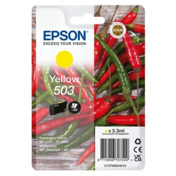 EPSON Blekk C13T09Q44010 503 Gul Chili i gruppen Datautstyr / Skrivere og tilbehør / Blekk og toner / Blekkpatroner / Epson hos TP E-commerce Nordic AB (C26935)