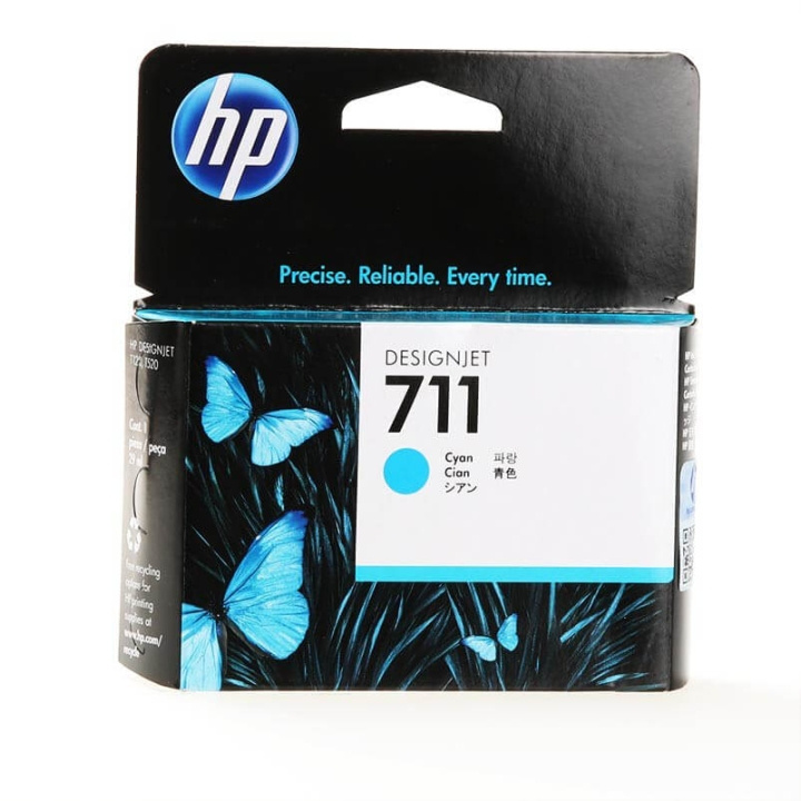 HP Blekk CZ130A 711 Cyan 29ml i gruppen Datautstyr / Skrivere og tilbehør / Blekk og toner / Toner / HP hos TP E-commerce Nordic AB (C26969)