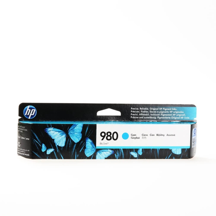 HP Ink D8J07A 980 Cyan i gruppen Datautstyr / Skrivere og tilbehør / Blekk og toner / Toner / HP hos TP E-commerce Nordic AB (C26976)