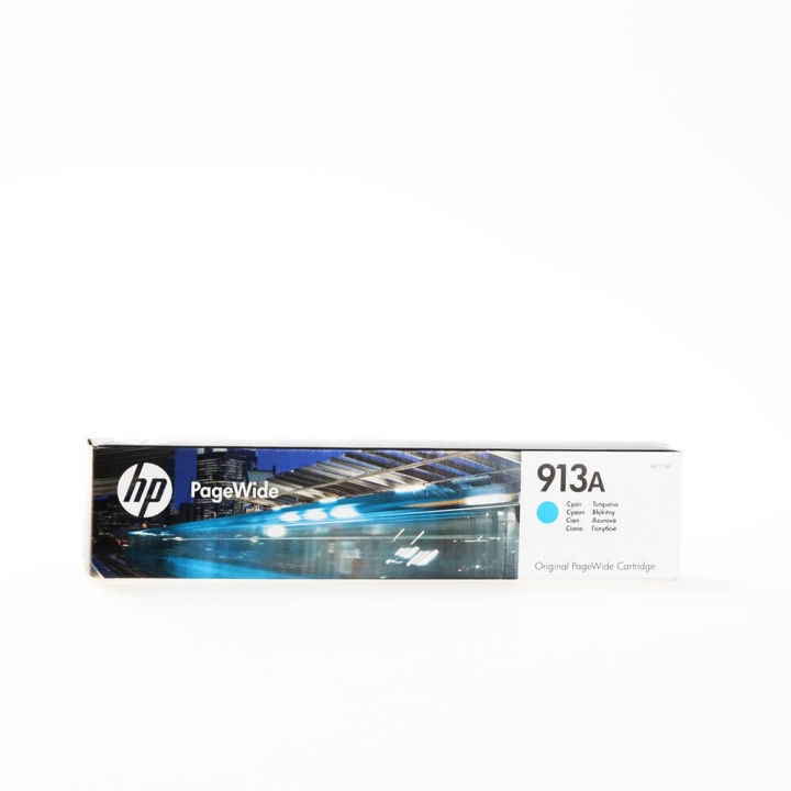 HP Blekk F6T77AE 913A Cyan i gruppen Datautstyr / Skrivere og tilbehør / Blekk og toner / Toner / HP hos TP E-commerce Nordic AB (C26977)