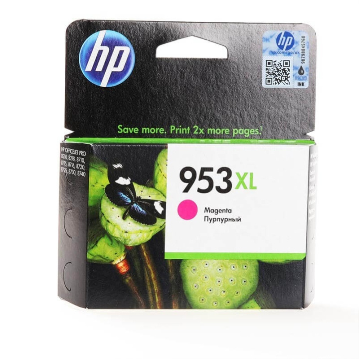 HP Blekk F6U17AE 953XL Magenta i gruppen Datautstyr / Skrivere og tilbehør / Blekk og toner / Toner / HP hos TP E-commerce Nordic AB (C26987)