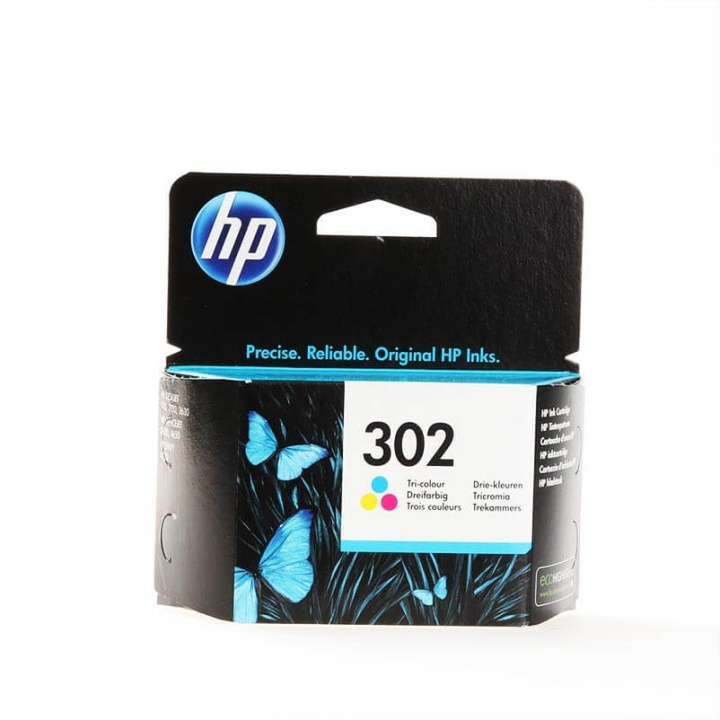 HP Blekk F6U65AE 302 Tri-colour i gruppen Datautstyr / Skrivere og tilbehør / Blekk og toner / Toner / HP hos TP E-commerce Nordic AB (C26989)