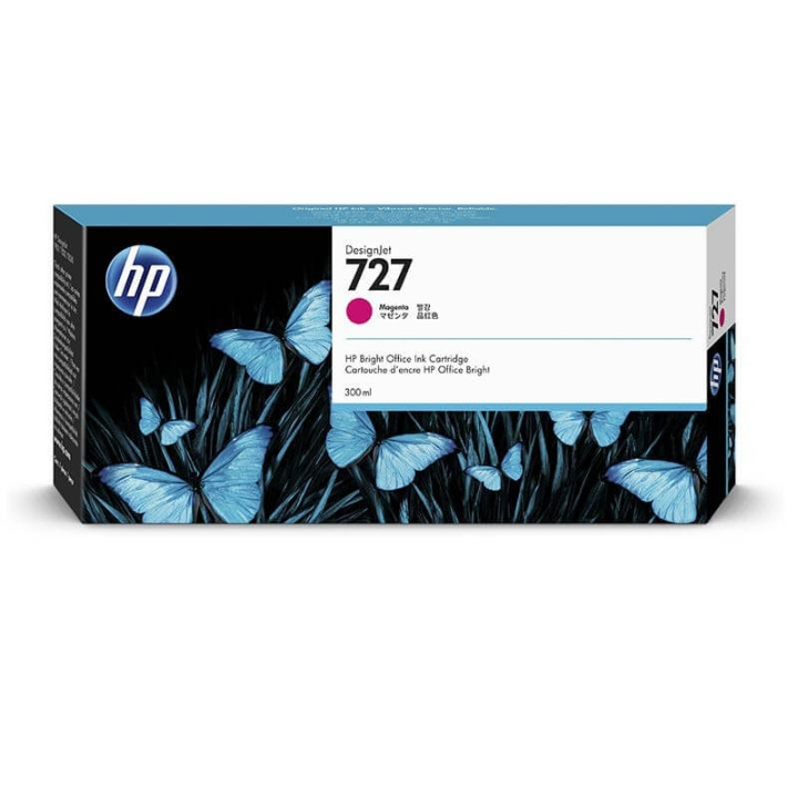 HP Blekk F9J77A 727 Magenta 300ml i gruppen Datautstyr / Skrivere og tilbehør / Blekk og toner / Toner / HP hos TP E-commerce Nordic AB (C27000)