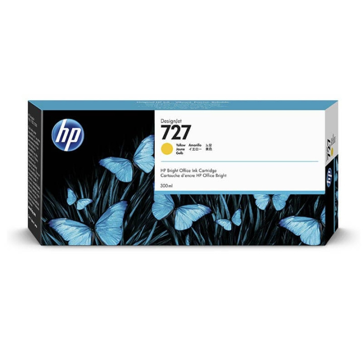 HP Blekk F9J78A 727 Gul 300ml i gruppen Datautstyr / Skrivere og tilbehør / Blekk og toner / Toner / HP hos TP E-commerce Nordic AB (C27001)