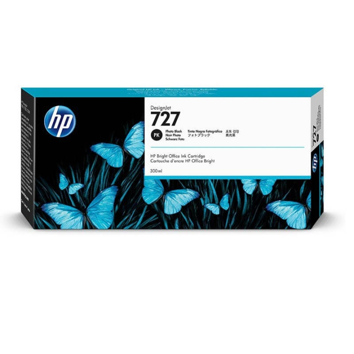 HP Blekk F9J79A 727 Fotosvart 300ml i gruppen Datautstyr / Skrivere og tilbehør / Blekk og toner / Toner / HP hos TP E-commerce Nordic AB (C27002)