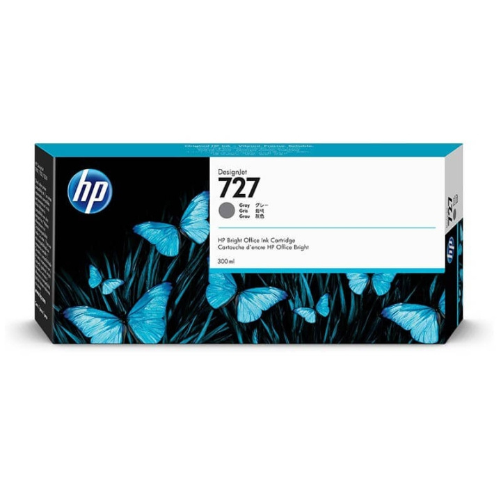 HP Blekk F9J80A 727 Grå 300ml i gruppen Datautstyr / Skrivere og tilbehør / Blekk og toner / Toner / HP hos TP E-commerce Nordic AB (C27003)