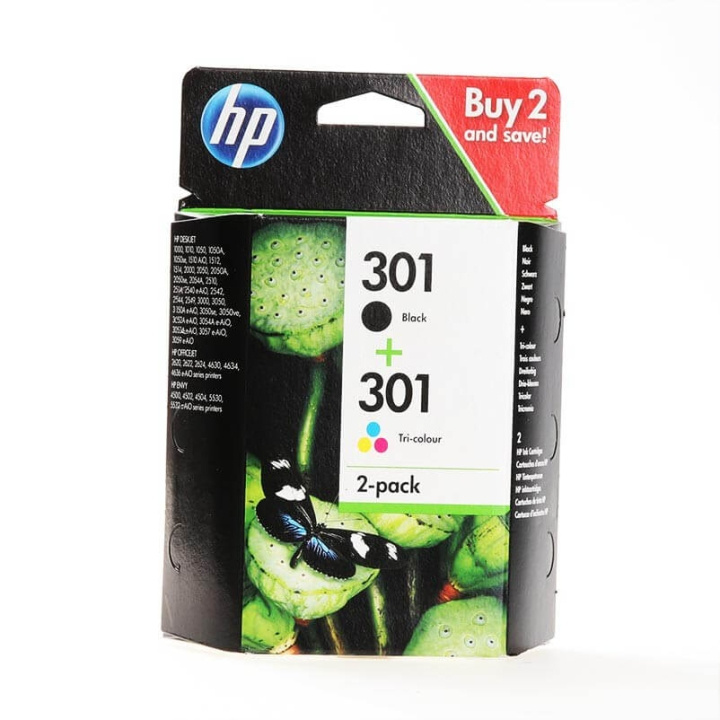 HP Blekk N9J72AE 301 Multipack i gruppen Datautstyr / Skrivere og tilbehør / Blekk og toner / Toner / HP hos TP E-commerce Nordic AB (C27019)