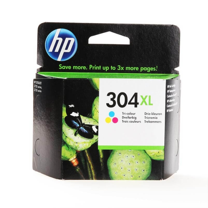 HP Blekk N9K07AE 304XL Tri-colour i gruppen Datautstyr / Skrivere og tilbehør / Blekk og toner / Toner / HP hos TP E-commerce Nordic AB (C27022)