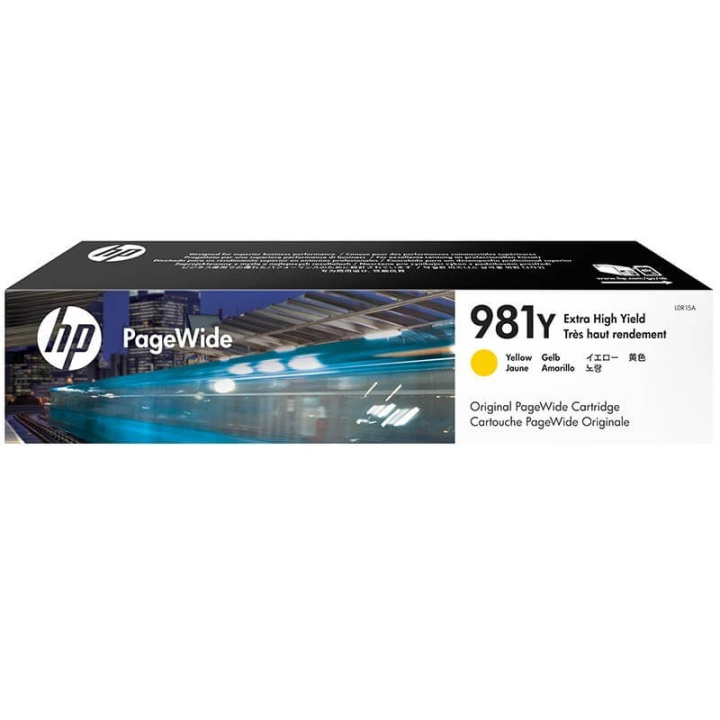 HP Blekk L0R15A 981Y Gul i gruppen Datautstyr / Skrivere og tilbehør / Blekk og toner / Toner / HP hos TP E-commerce Nordic AB (C27065)