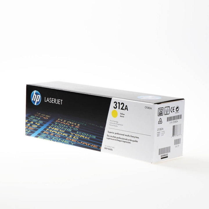 HP Toner CF382A 312A Gul i gruppen Datautstyr / Skrivere og tilbehør / Blekk og toner / Toner / HP hos TP E-commerce Nordic AB (C27072)