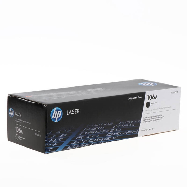 HP Toner W1106A 106A Svart i gruppen Datautstyr / Skrivere og tilbehør / Blekk og toner / Toner / HP hos TP E-commerce Nordic AB (C27074)