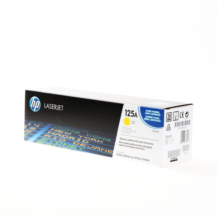 HP Toner CB542A 125A Gul i gruppen Datautstyr / Skrivere og tilbehør / Blekk og toner / Toner / HP hos TP E-commerce Nordic AB (C27091)