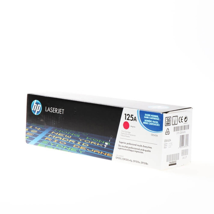 HP Toner CB543A 125A Magenta i gruppen Datautstyr / Skrivere og tilbehør / Blekk og toner / Toner / HP hos TP E-commerce Nordic AB (C27092)