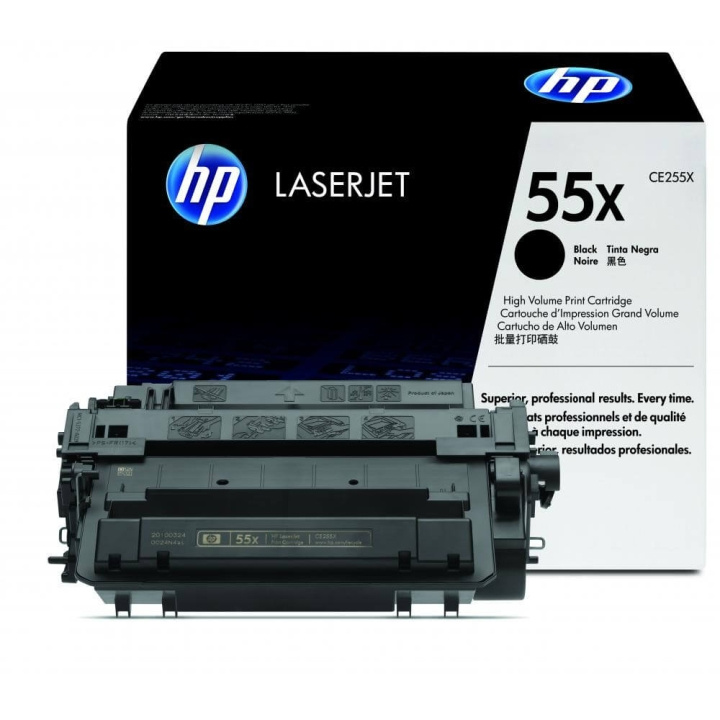 HP Toner CE255X 55X Svart i gruppen Datautstyr / Skrivere og tilbehør / Blekk og toner / Toner / HP hos TP E-commerce Nordic AB (C27107)