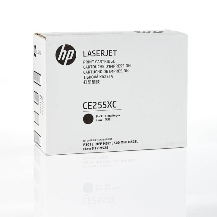 HP Toner CE255XC 55X Svart Contract i gruppen Datautstyr / Skrivere og tilbehør / Blekk og toner / Toner / HP hos TP E-commerce Nordic AB (C27108)