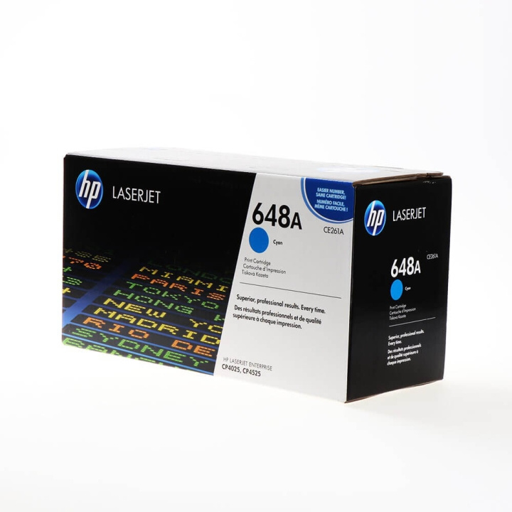 HP Toner CE261A 648A Cyan i gruppen Datautstyr / Skrivere og tilbehør / Blekk og toner / Toner / HP hos TP E-commerce Nordic AB (C27111)