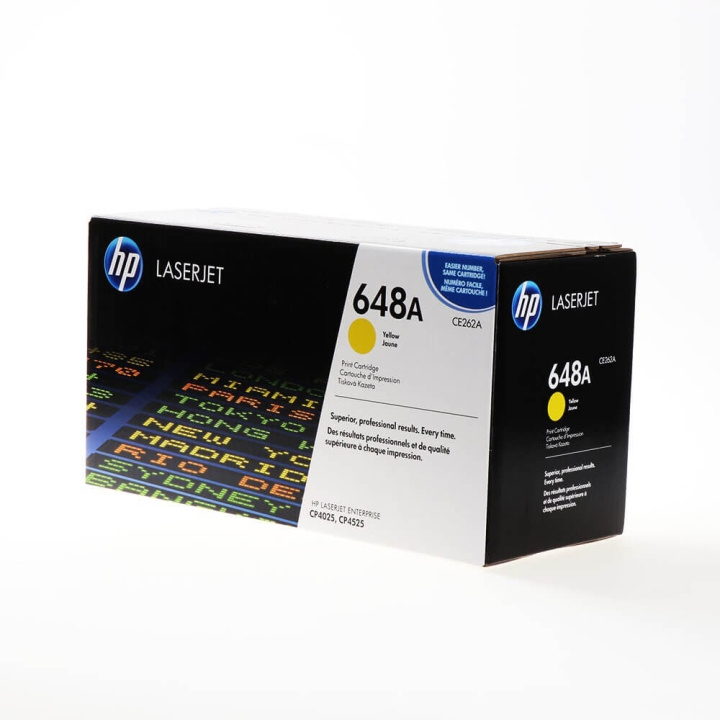 HP Toner CE262A 648A Gul i gruppen Datautstyr / Skrivere og tilbehør / Blekk og toner / Toner / HP hos TP E-commerce Nordic AB (C27112)