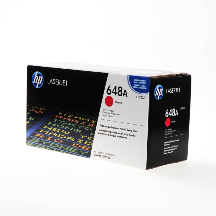 HP Toner CE263A 648A Magenta i gruppen Datautstyr / Skrivere og tilbehør / Blekk og toner / Toner / HP hos TP E-commerce Nordic AB (C27113)